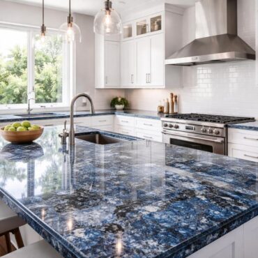 luxury_blue_granite_countertops_kitchen